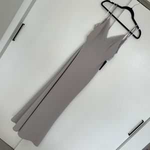 Lulus Lace Back grey Gown